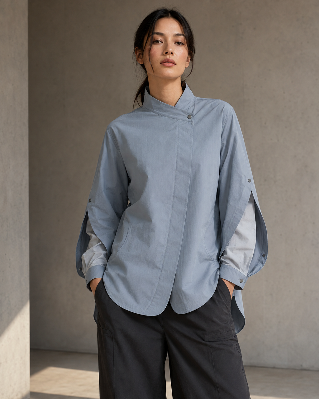 Serein Split-Sleeve Utility Shirt