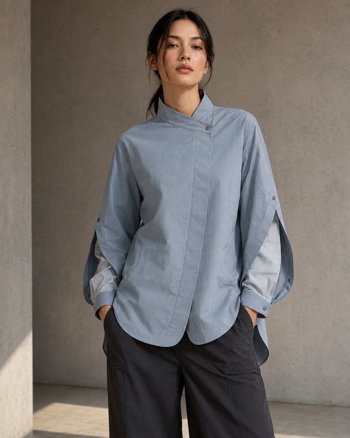 Serein Split-Sleeve Utility Shirt