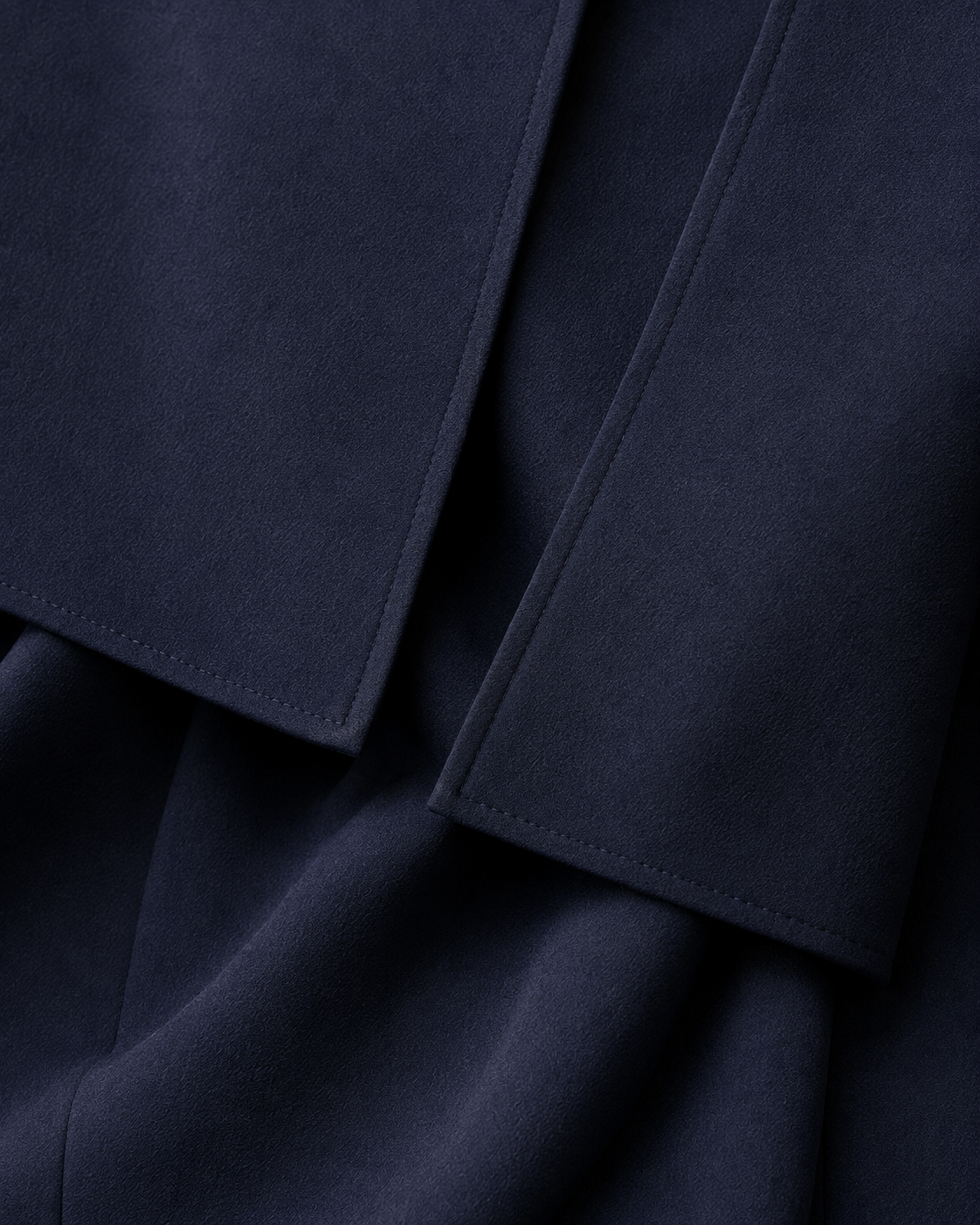 Seraphine Split-Cape Midi Dress