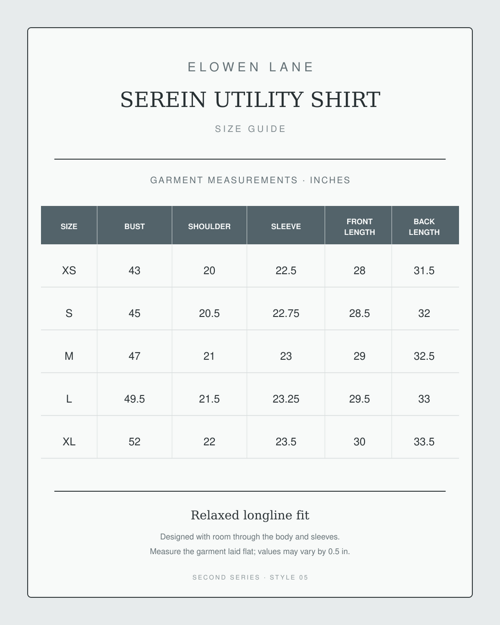 Serein Split-Sleeve Utility Shirt